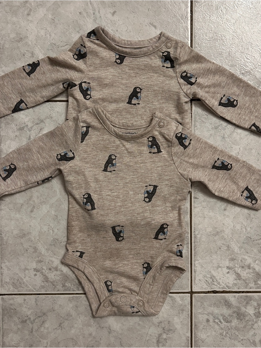 Carter's Long Sleeve Baby Bodysuit Bundle Sz Nb